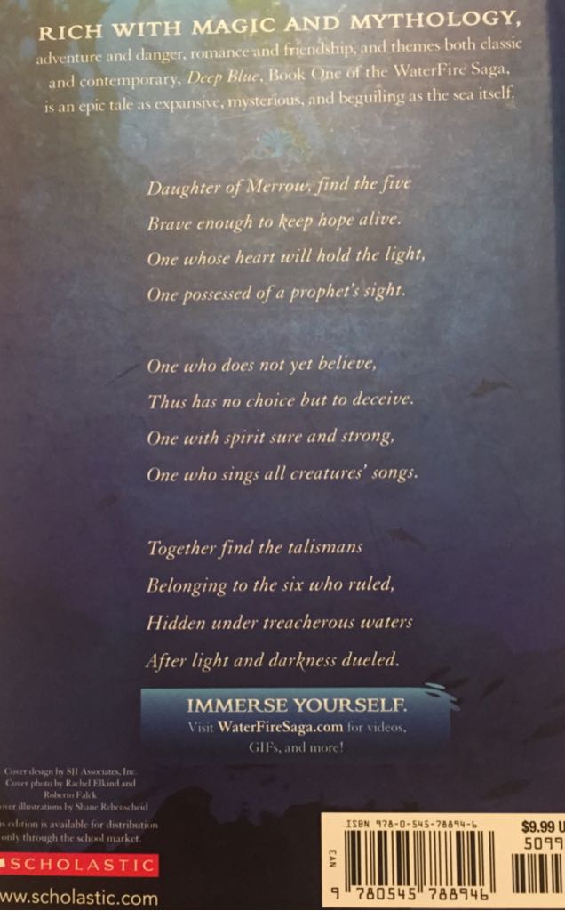 Deep Blue - Jennifer Donnelly (Scholastic Inc - Hardcover) book collectible [Barcode 9780545788946] - Main Image 2