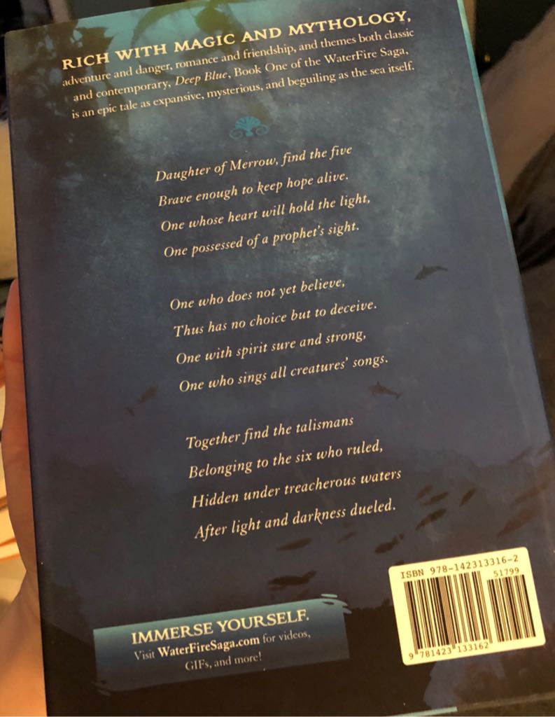 Deep Blue - Jennifer Donnelly (Disney-Hyperion - Hardcover) book collectible [Barcode 9781423133162] - Main Image 2