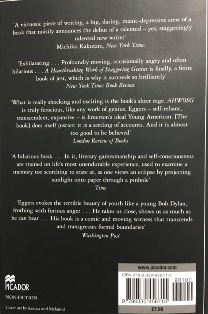 A Heartbreaking Work of Staggering Genius - Eggers, Dave (Picador - eBook) book collectible [Barcode 9780330456715] - Main Image 2