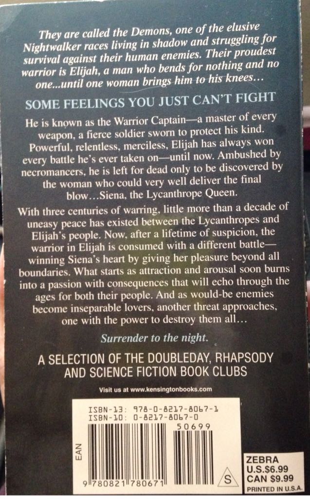 Elijah - Jacquelyn Frank (Zebra Paranormal Romance - eBook) book collectible [Barcode 9780821780671] - Main Image 2