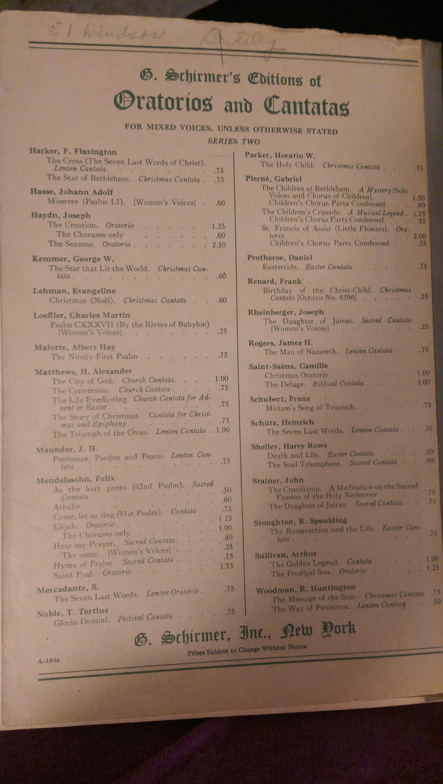 Elijah  (G. Schirmer, Inc. - Paperback) book collectible - Main Image 2