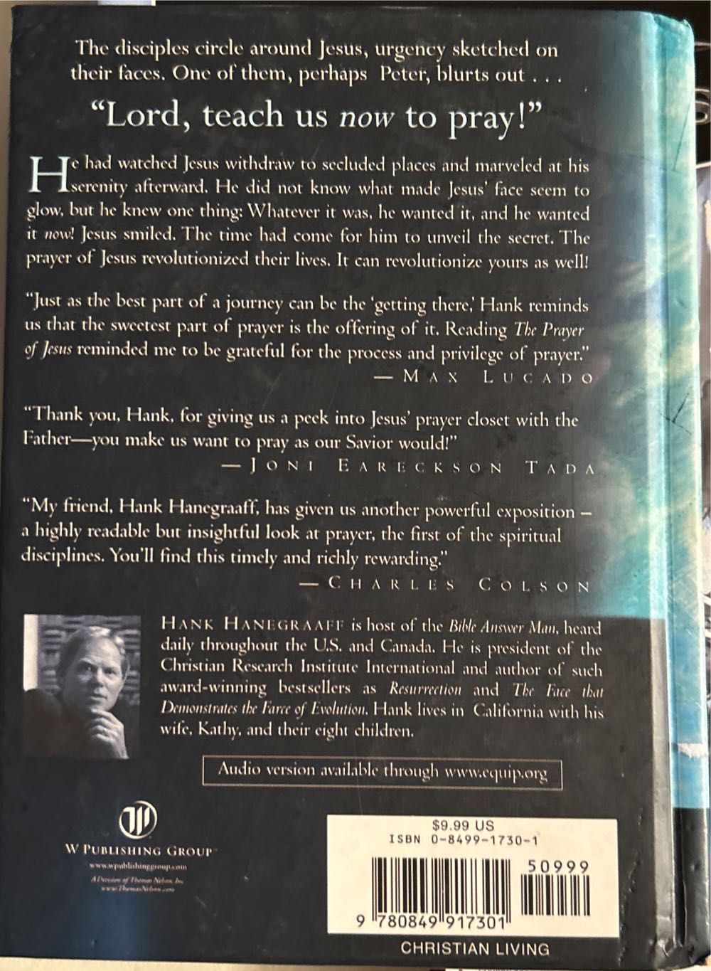 The PRAYER Of Jesus - Hank Hanegraaff (W Publishing Group - Paperback) book collectible [Barcode 9780849917301] - Main Image 2