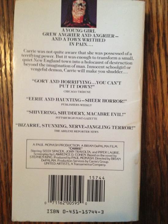 Carrie - Stephen King (Anchor Reissue - eBook) book collectible [Barcode 9780451157447] - Main Image 2