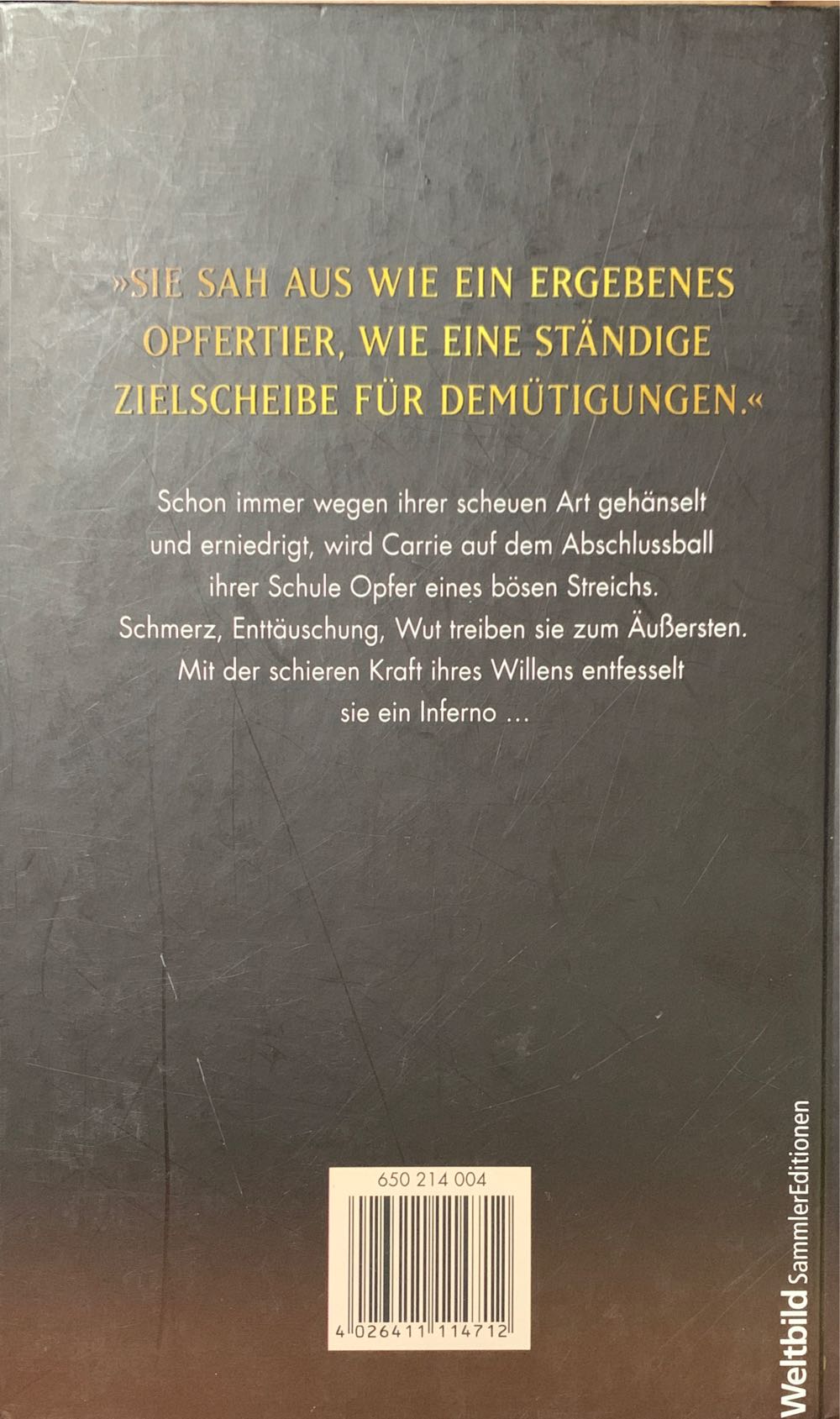 Carrie - Stephen King (Weltbild - Hardcover) book collectible [Barcode 9789170028137] - Main Image 2