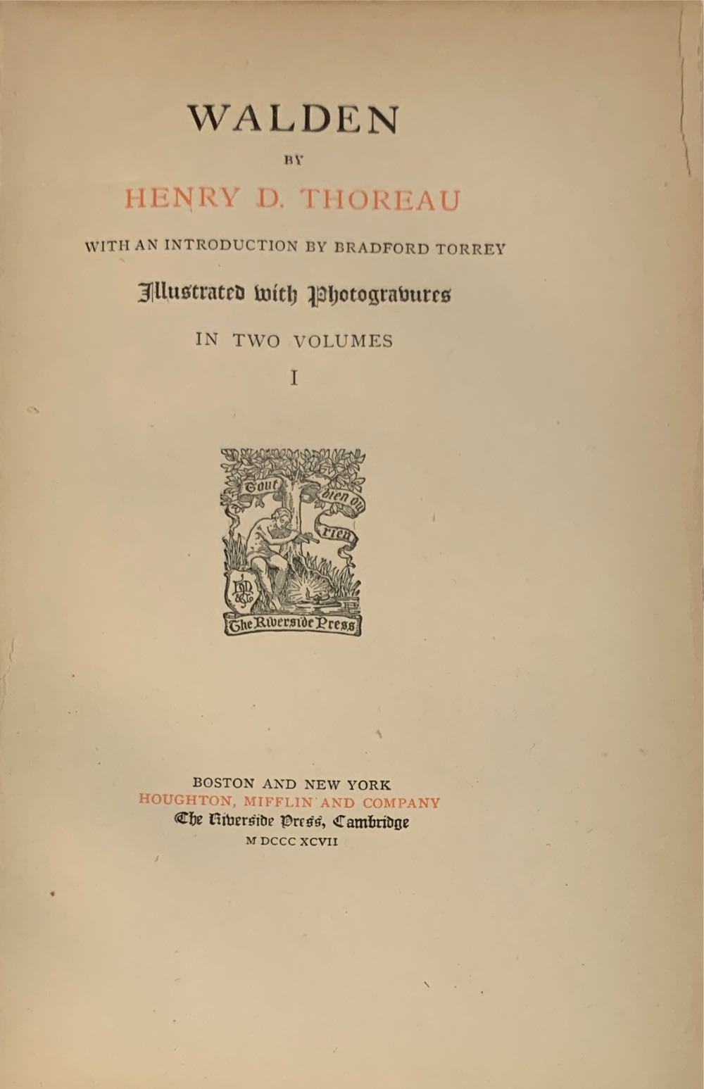 Walden - Henry David Thoreau (Houghton Mifflin Harcourt - Hardcover) book collectible [Barcode 9780618457175] - Main Image 2