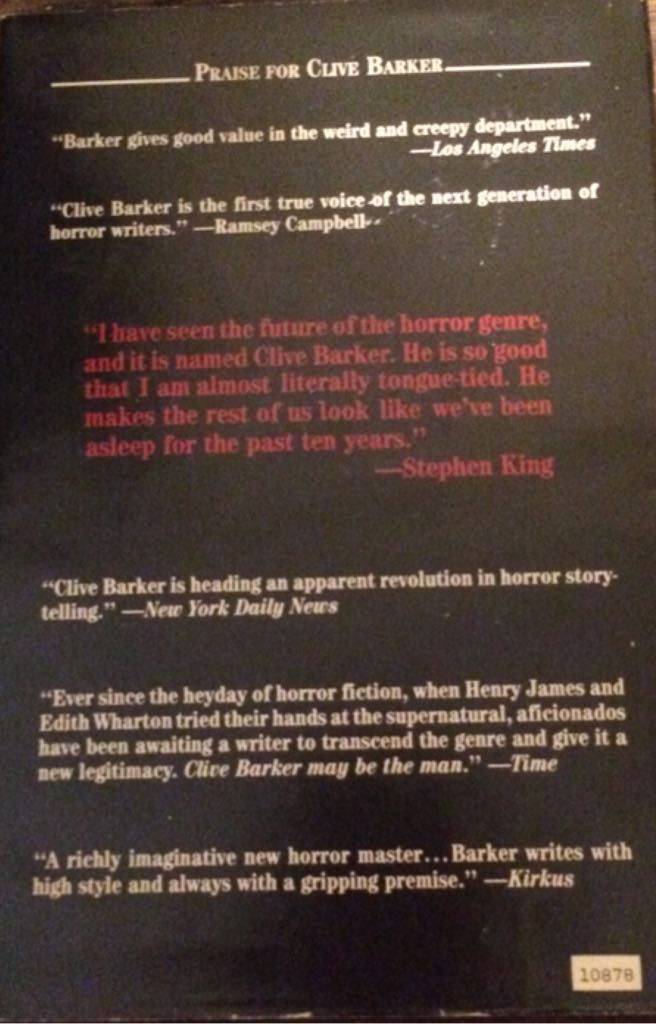 The Damnation Game - Clive Barker (Putnam Pub Group - Hardcover) book collectible [Barcode 9780399132780] - Main Image 2