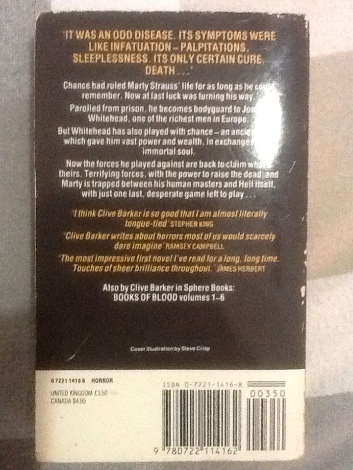 Damnation Game, The - Clive Barker (Sphere - Paperback) book collectible [Barcode 9780722114162] - Main Image 2