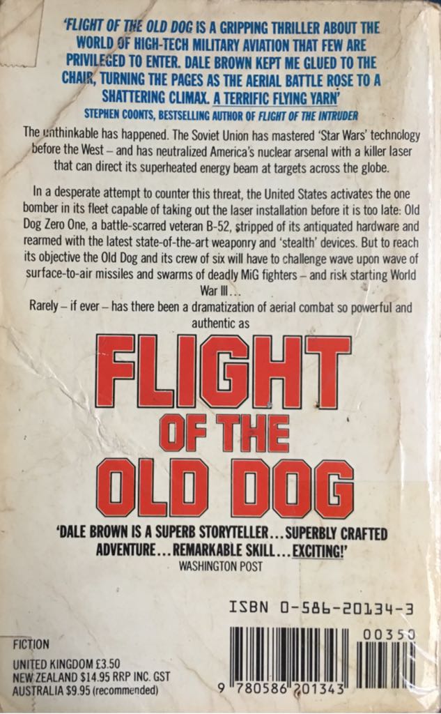 Flight of the Old Dog - Dale Brown (Grafton Books - Paperback) book collectible [Barcode 9780586201343] - Main Image 2
