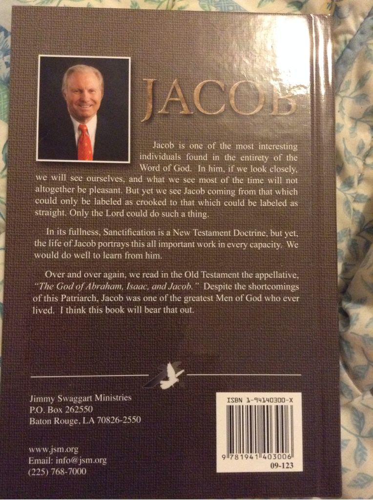 Jacob  (Jimmy Swaggart Ministries - Hardcover) book collectible [Barcode 9781941403006] - Main Image 2