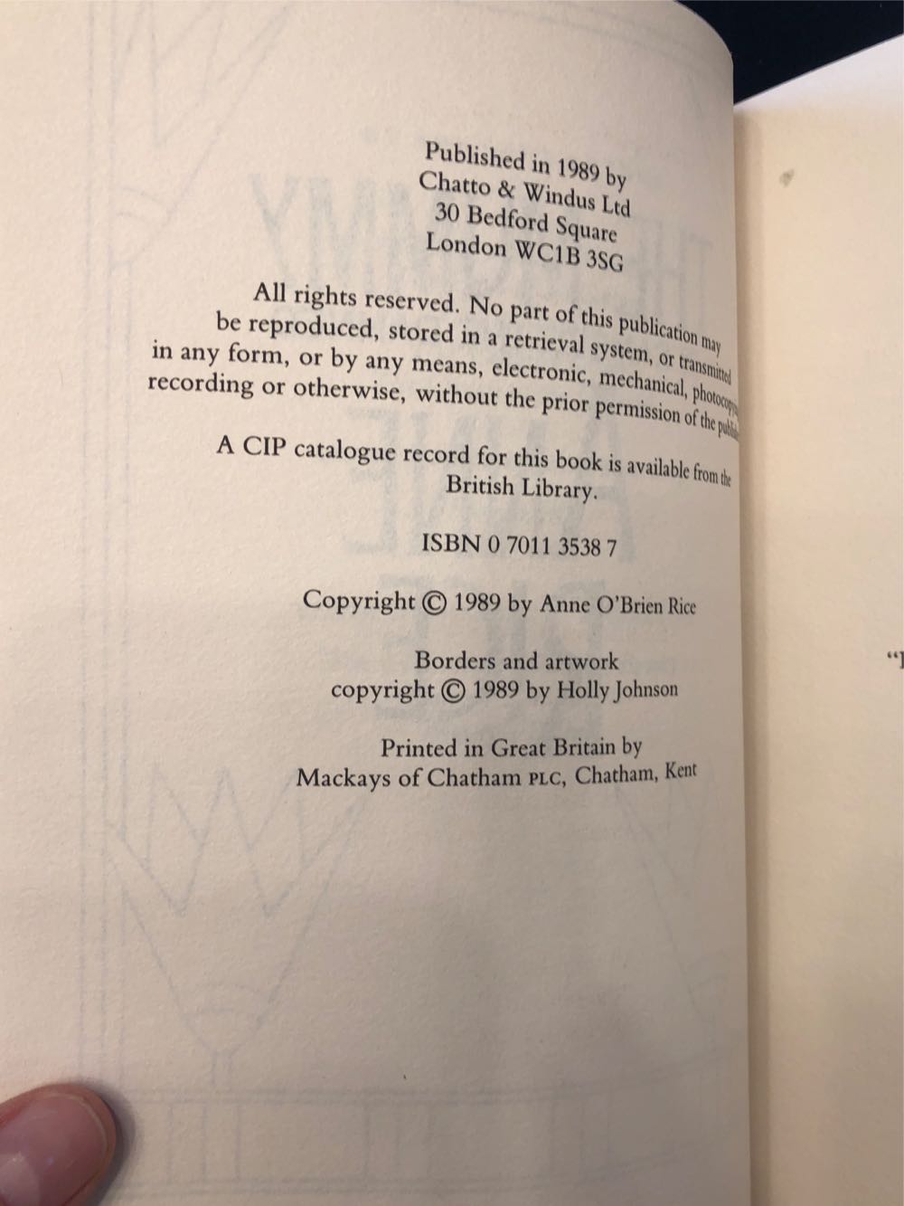 The Mummy Or Ramses The Damned - Anne Rice (Chatto - Hardcover) book collectible [Barcode 9780701135386] - Main Image 3