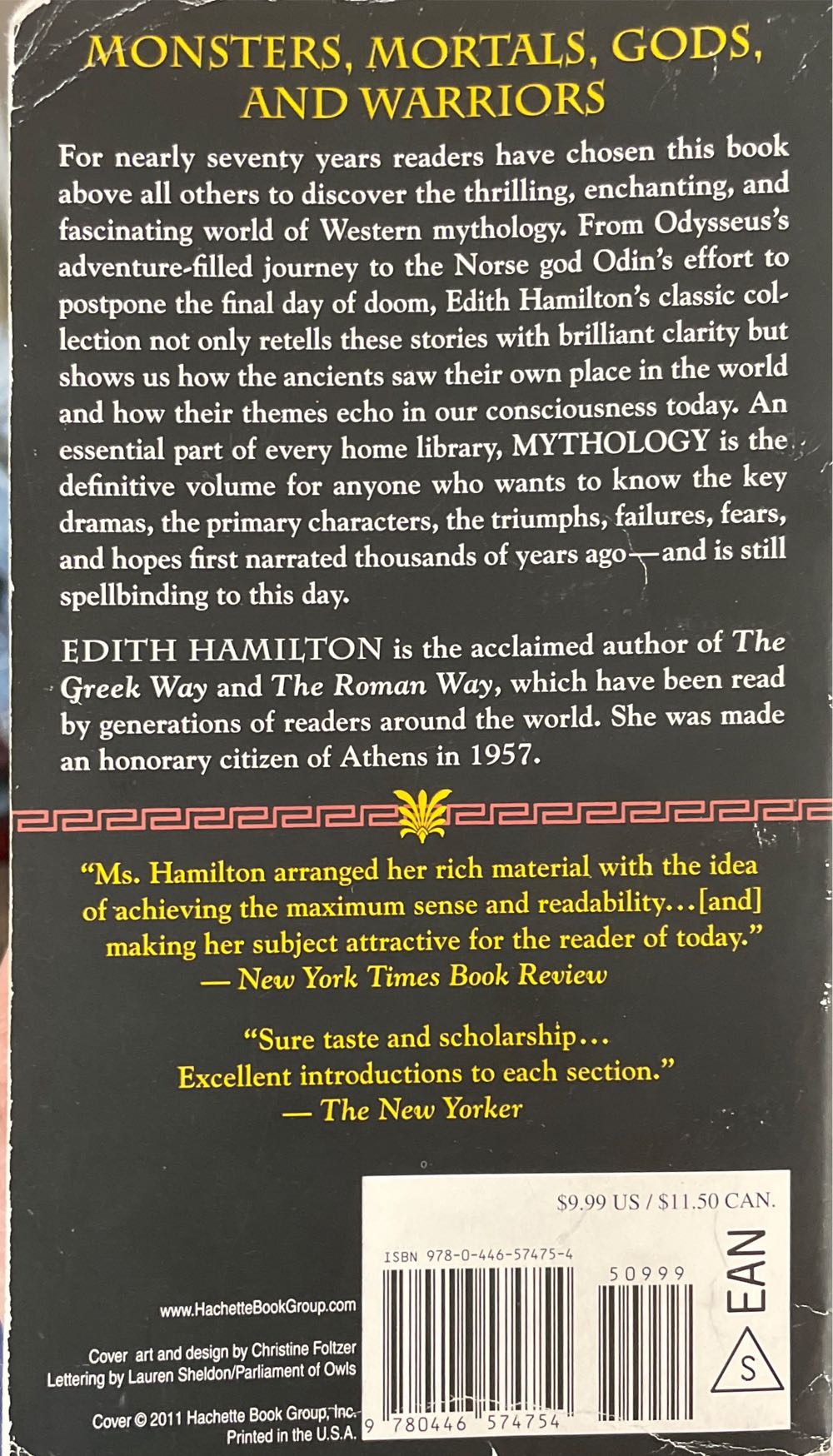Mythology - Edith Hamilton (Grand Central Pub - Hardcover) book collectible [Barcode 9780446574754] - Main Image 2