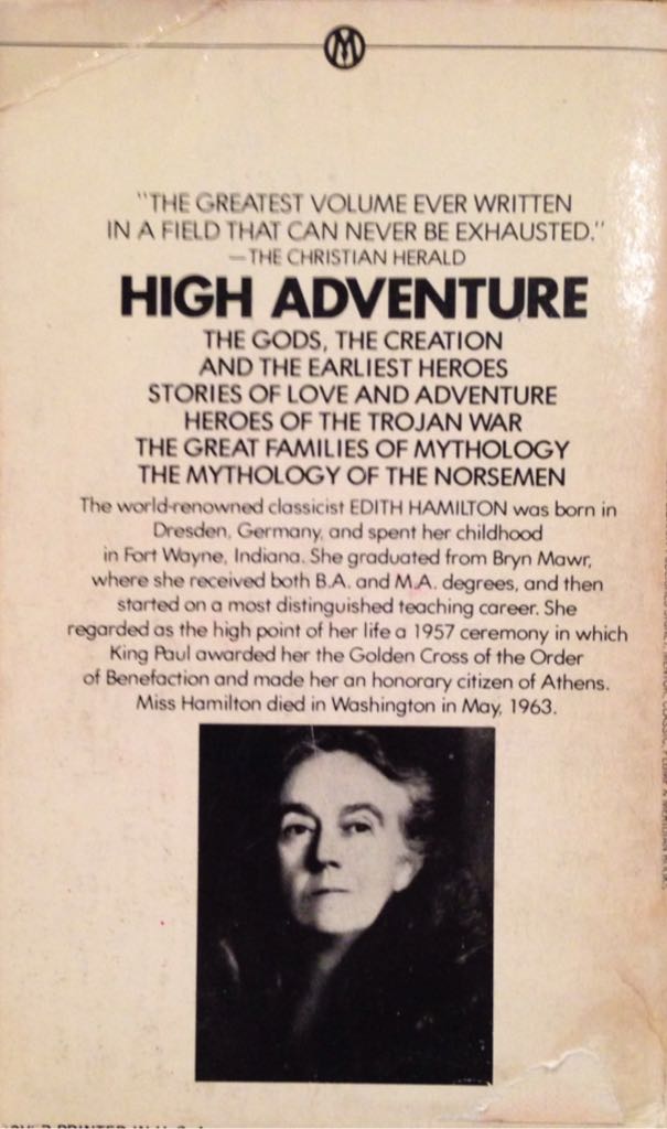 Mythology - Philip Wilkinson (A Mentor Book - Hardcover) book collectible [Barcode 9780451623751] - Main Image 2