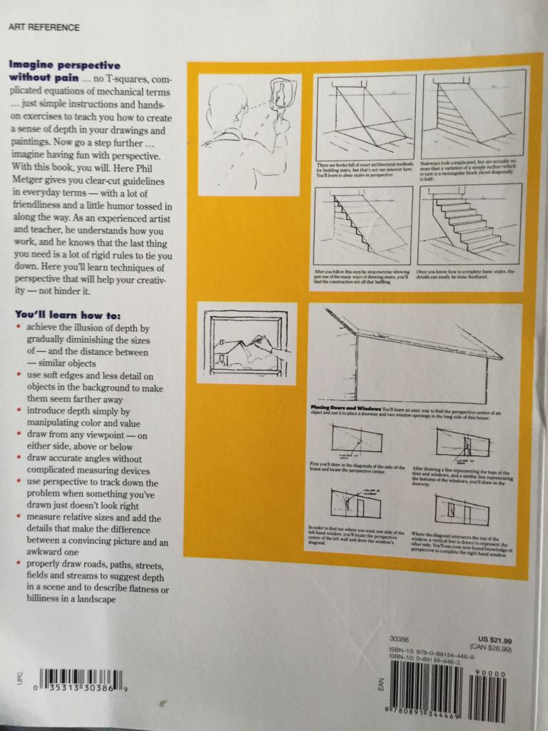 Perspective without Pain by Philip W. Metzger - Phil Metzger (North Light Books - Paperback) book collectible [Barcode 9780891344469] - Main Image 2