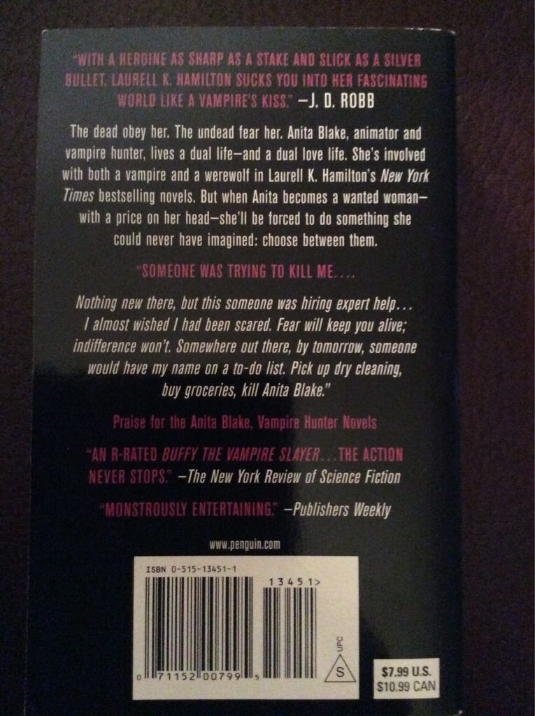 Hamilton, Laurell K. - Killing Dance - Laurell K. Hamilton (Jove - Paperback) book collectible [Barcode 9780515134513] - Main Image 2