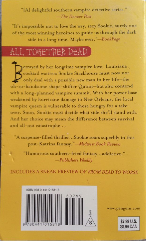 All Together Dead - Charlaine Harris (ACE Fantasy - Paperback) book collectible [Barcode 9780441015818] - Main Image 2