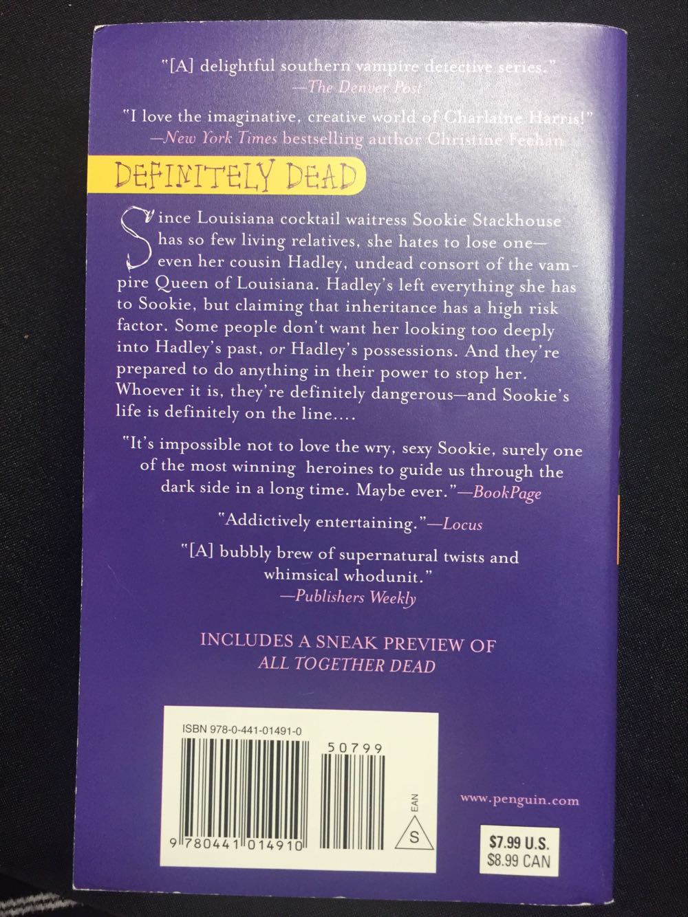 All Together Dead - Charlaine Harris (ACE Fantasy - Paperback) book collectible [Barcode 9780441015818] - Main Image 3