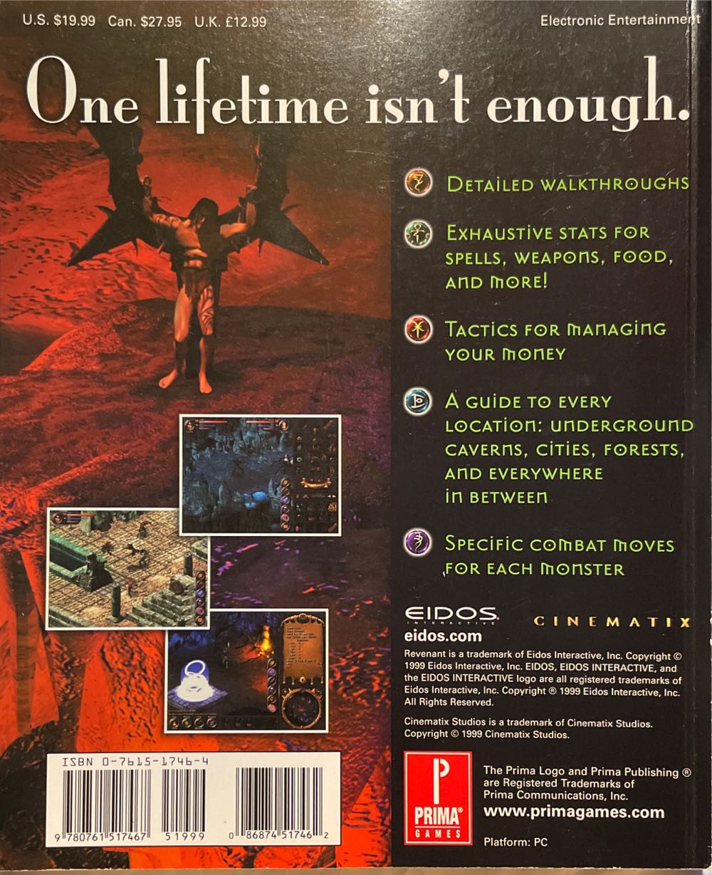 Revenant - Leverone, Allan (Prima Games - Paperback) book collectible [Barcode 9780761517467] - Main Image 2