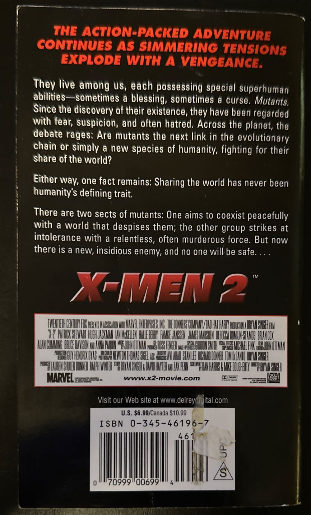 X-Men 2 - Chris Claremont (Del Ray Books - Paperback) book collectible [Barcode 9780345461964] - Main Image 2