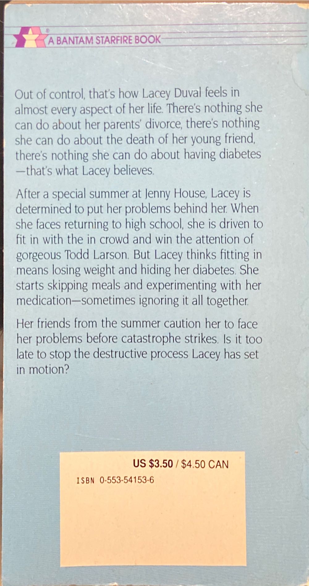 All the Days of Her Life - Lurlene McDaniel (Bantam Books - Paperback) book collectible [Barcode 9780553541533] - Main Image 2