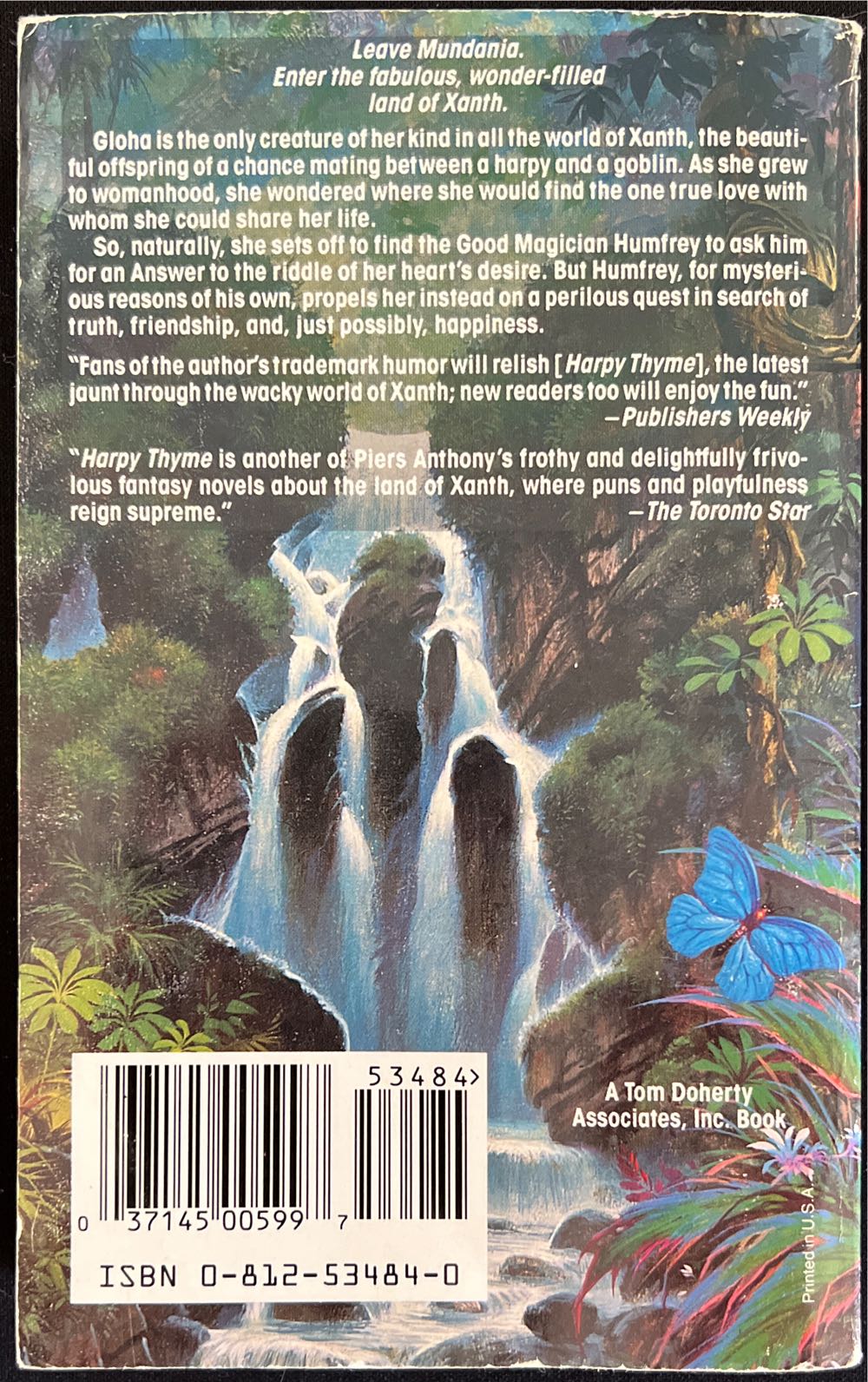 Harpy Thyme - Piers Anthony (Tom Doherty Associates, Inc - Paperback) book collectible [Barcode 9780812534849] - Main Image 2