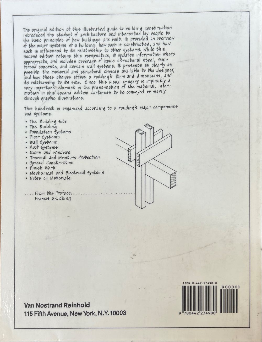 Building Construction Illustrated - Francis D. K. Ching (International Thomson Publishing Services) book collectible [Barcode 9780442234980] - Main Image 2