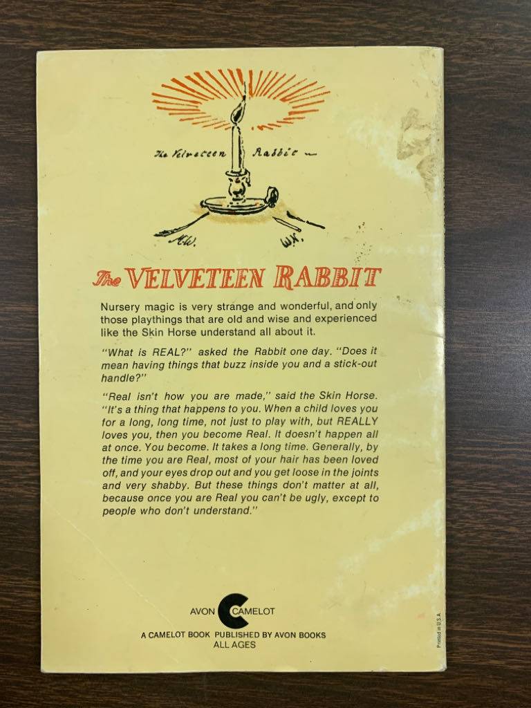 Velveteen Rabbit, The - Margery Williams (Doubleday & Company, Inc. - Hardcover) book collectible [Barcode 9780380432578] - Main Image 2