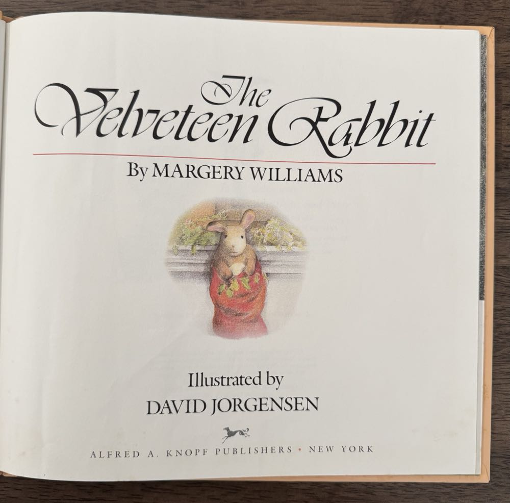 The Velveteen Rabbit - Margery Williams (Alfred A. Knopf Publishers - Hardcover) book collectible [Barcode 9780394877129] - Main Image 4