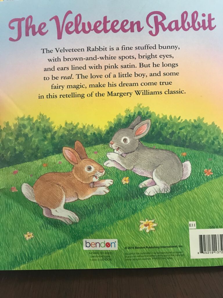 The Velveteen Rabbit - Margery Williams (Bendon Publishing International) book collectible - Main Image 2