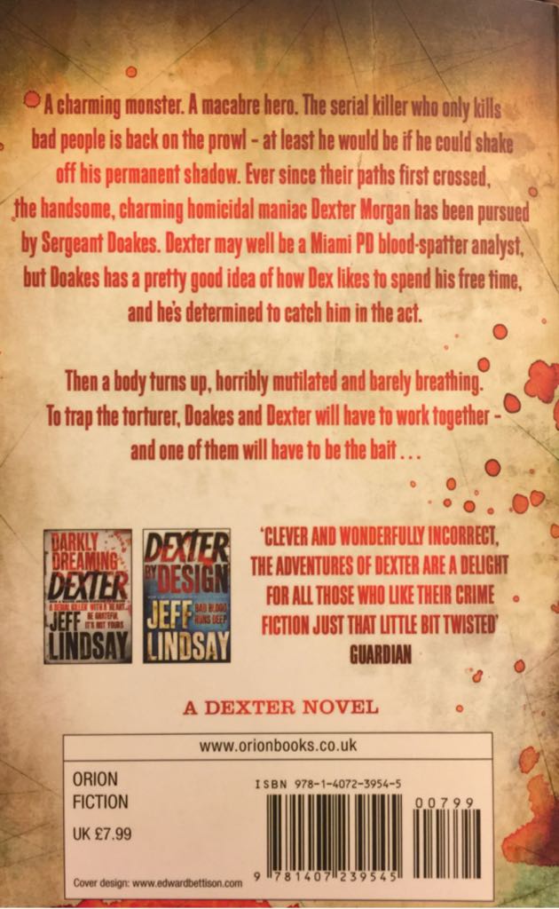 Dearly Devoted Dexter - Jeff Lindsay (Arrow - Paperback) book collectible [Barcode 9781407239545] - Main Image 2