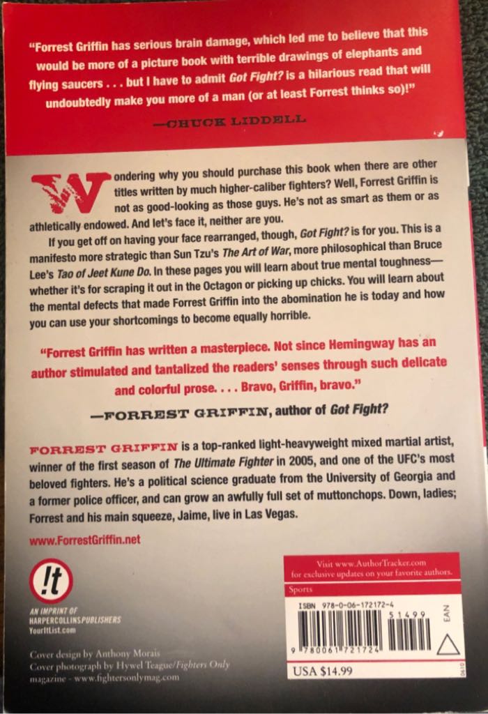 Got Fight? - Forrest Griffin (It Books) book collectible [Barcode 9780061721724] - Main Image 2