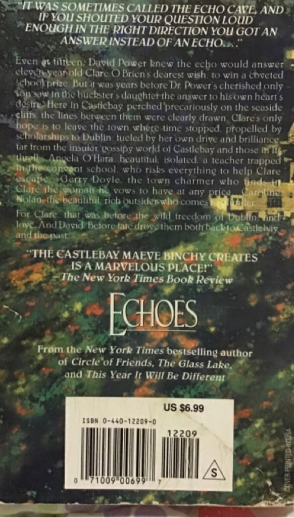 Echoes - Maeve Binchy (Paperback) book collectible [Barcode 9780440213888] - Main Image 2