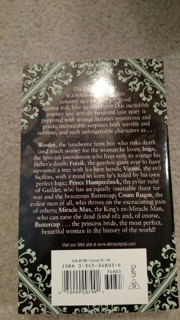 The Princess Bride  (William Goldman) book collectible [Barcode 3599702666616] - Main Image 2