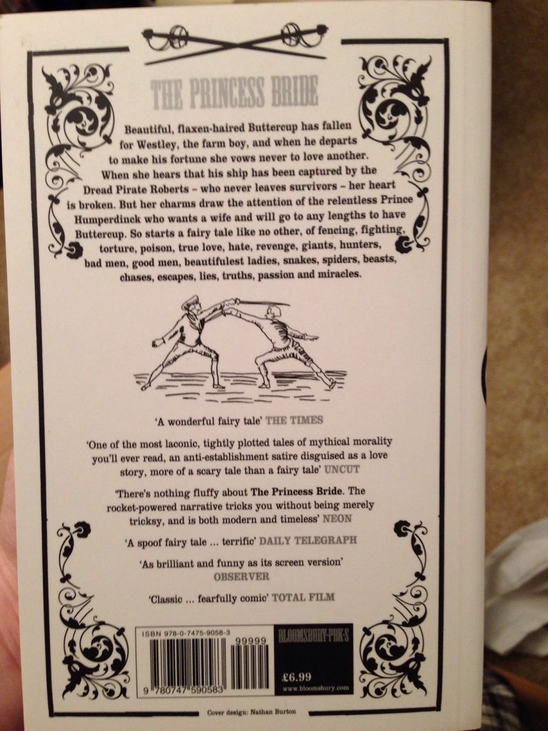 The Princess Bride - William Goldman (Bloomsbury - Paperback) book collectible [Barcode 9780747590583] - Main Image 2