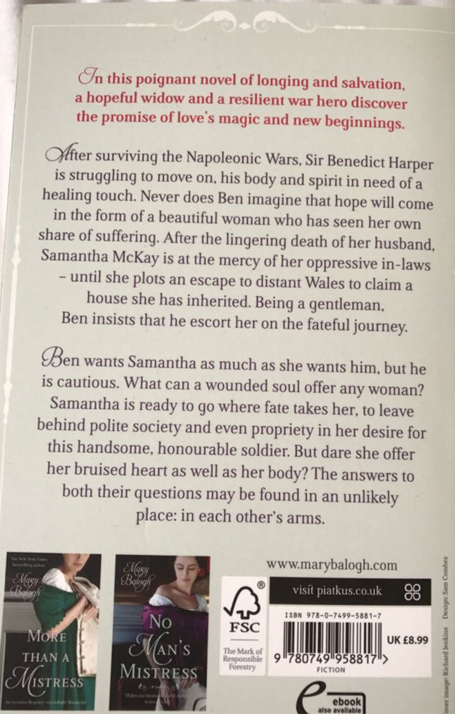 The Escape - Mary Balogh (Recorded Books - Audiobook) book collectible [Barcode 9780749958817] - Main Image 2