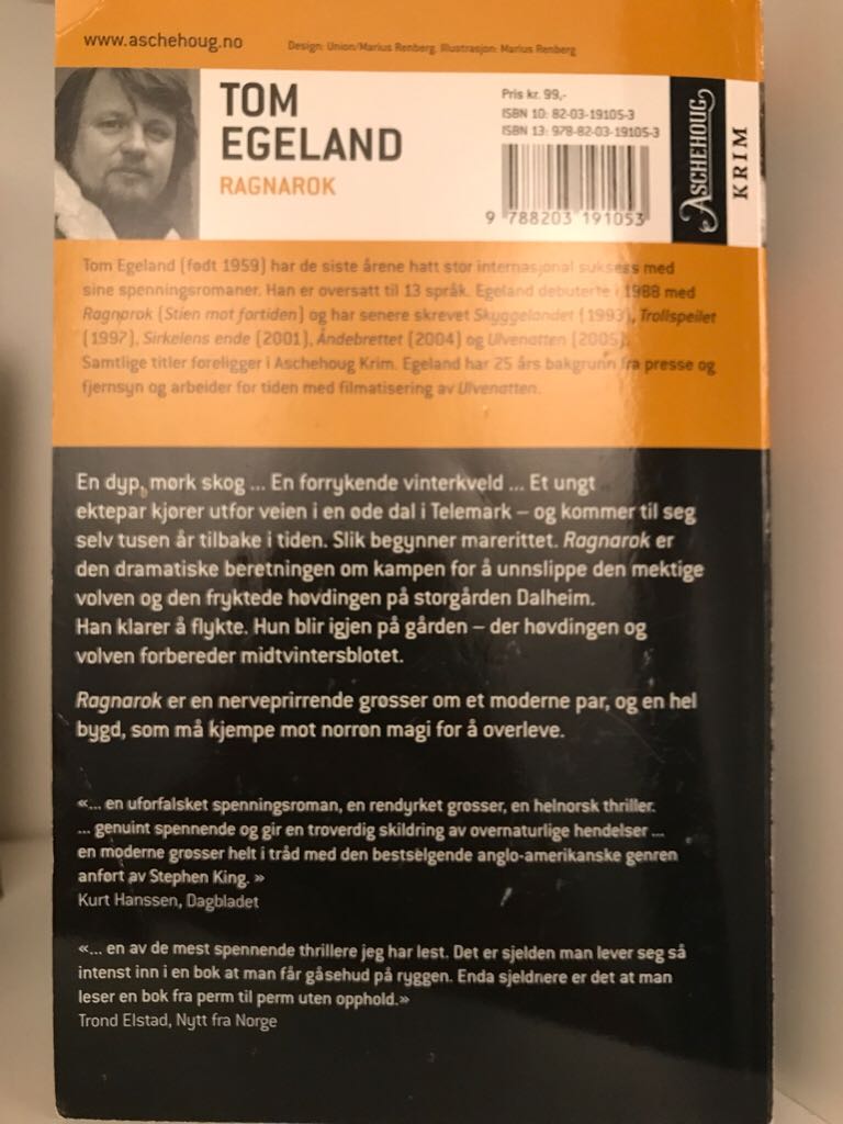 Ragnarok  (Paperback) book collectible [Barcode 9788203191053] - Main Image 2