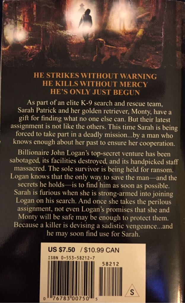 The Search - Iris Johansen (Bantam Books - Paperback) book collectible [Barcode 9780553582123] - Main Image 2