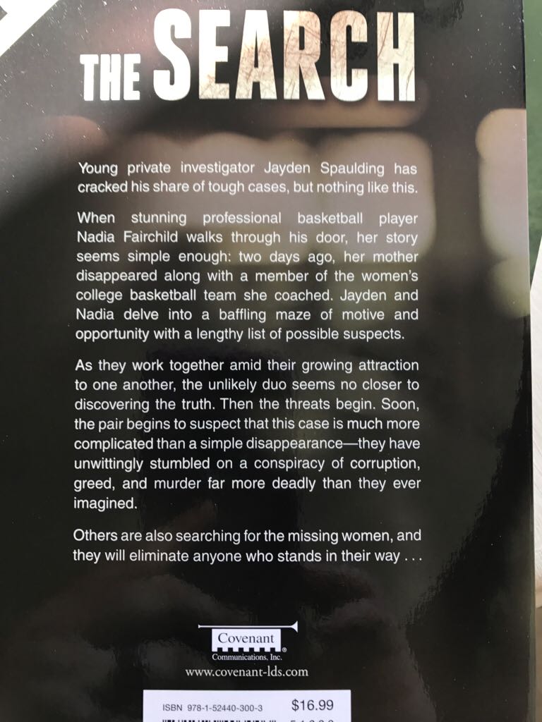 The Search - Clair M. Poulson (Covenant Communications, Inc. - Paperback) book collectible [Barcode 9781524403003] - Main Image 2