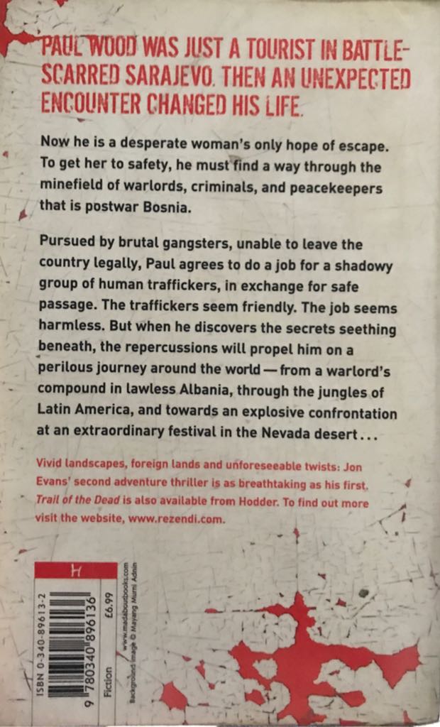 The Blood Price - Jon Evans (Hodder & Stoughton - Paperback) book collectible [Barcode 9780340896136] - Main Image 2