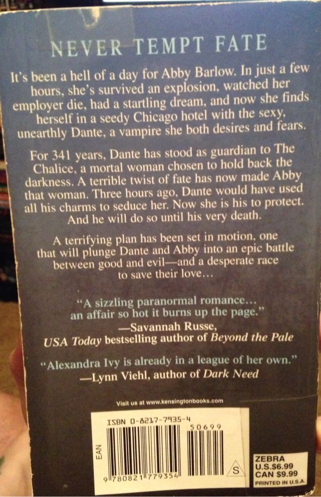 When Darkness Comes - Alexandra Ivy (Zebra - Paperback) book collectible [Barcode 9780821779354] - Main Image 2