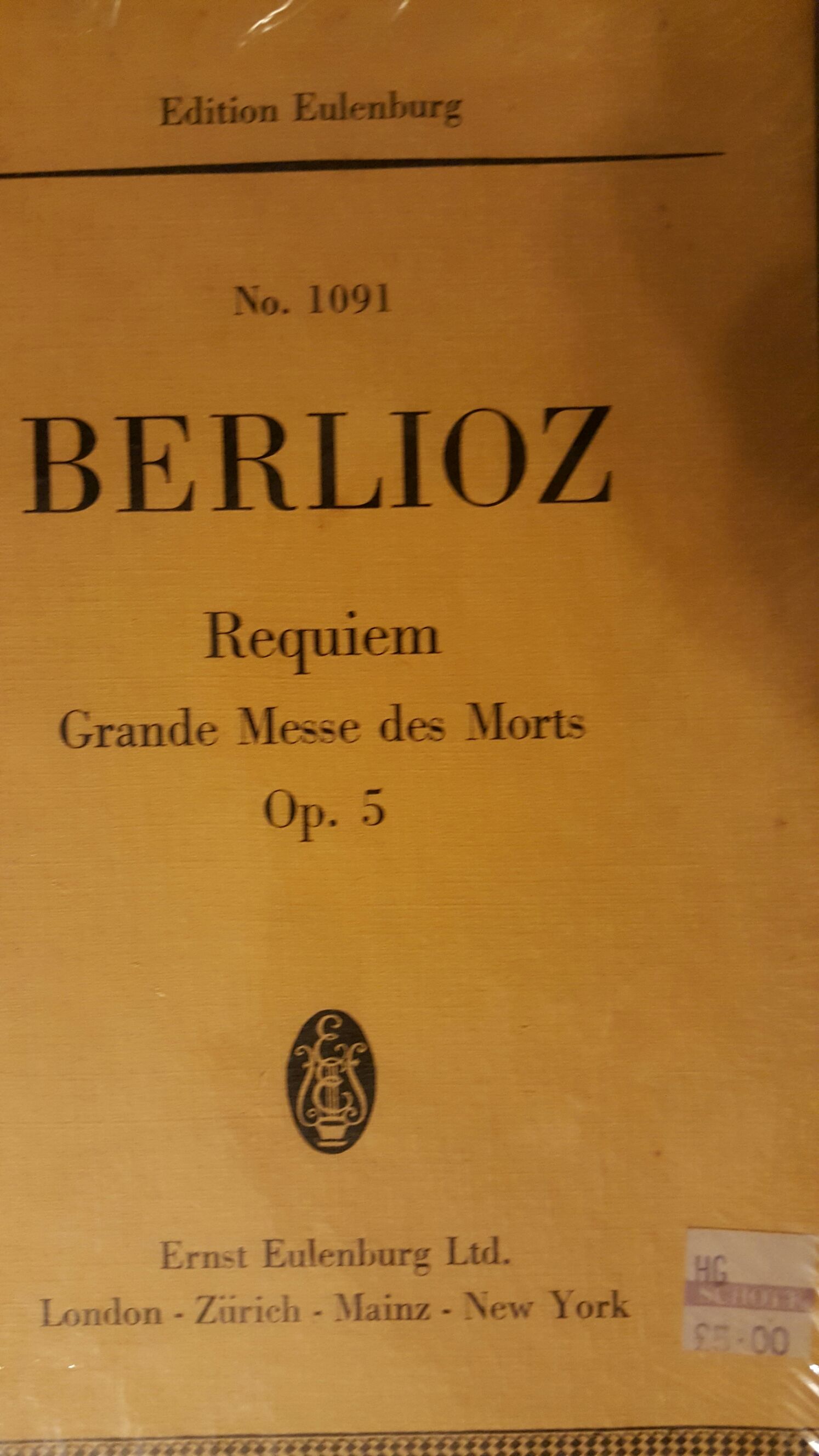 Requiem (Eulenberg) book collectible - Main Image 1