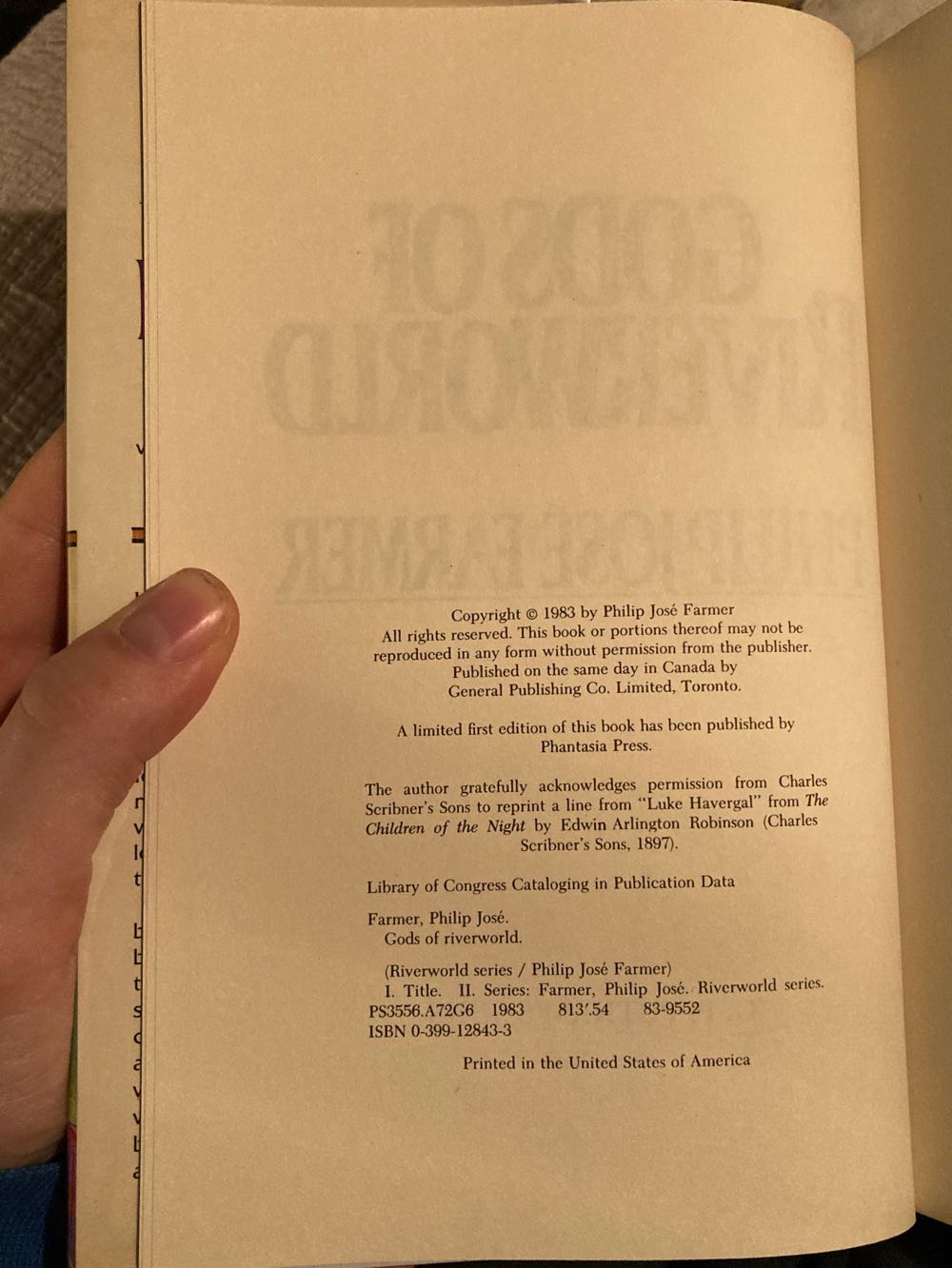 Gods Of Riverworld - Farmer, Philip Jose (G. P. Putnam’s Sons - Hardcover) book collectible - Main Image 4