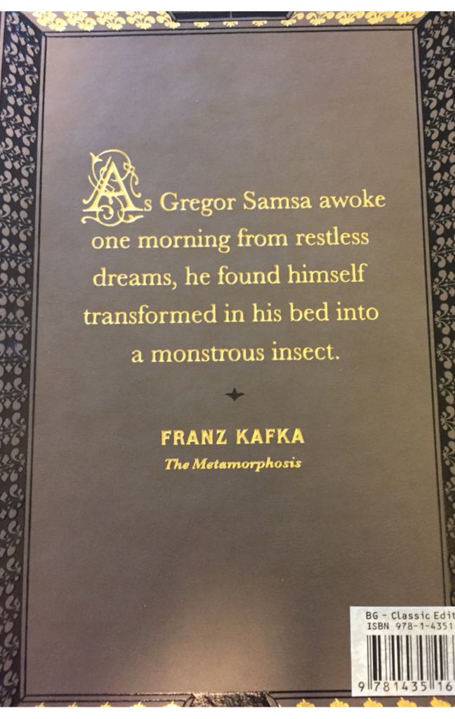 Metamorphosis - Franz Kafka book collectible [Barcode 9781435165052] - Main Image 2