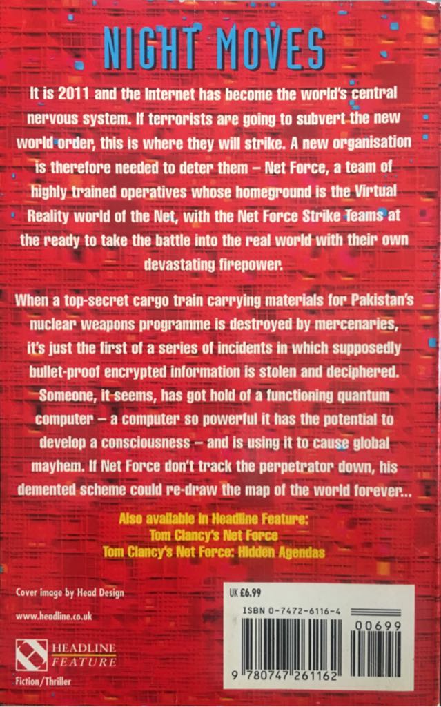 Night Moves - Tom Clancy (Headline Feature - Paperback) book collectible [Barcode 9780747261162] - Main Image 2