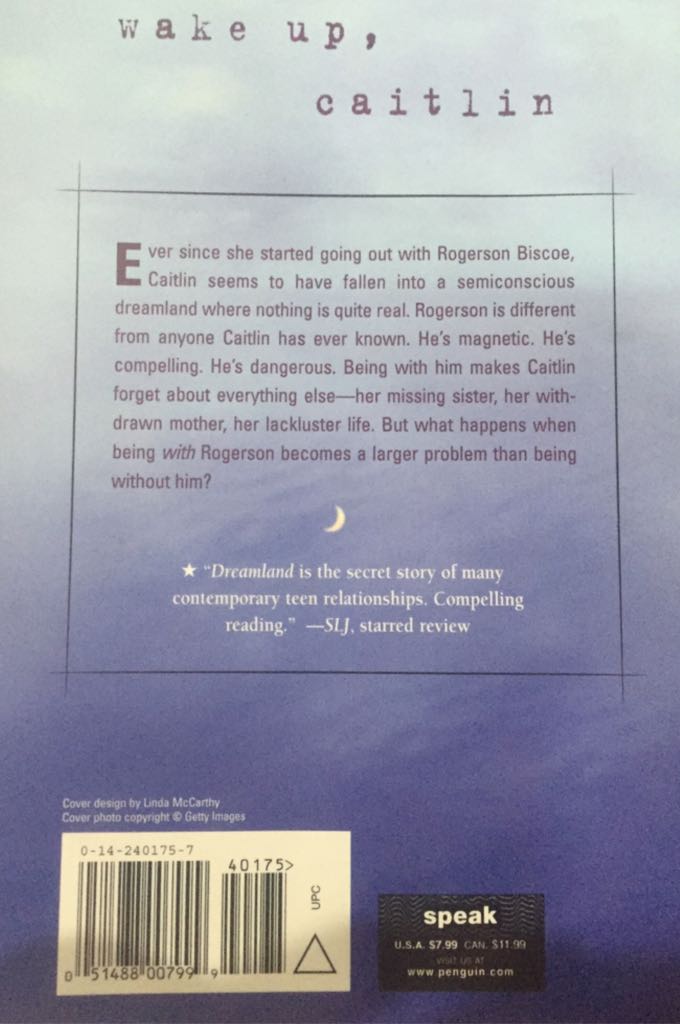 Dreamland - Sarah Dessen (Speak - Paperback) book collectible [Barcode 9781101042298] - Main Image 2