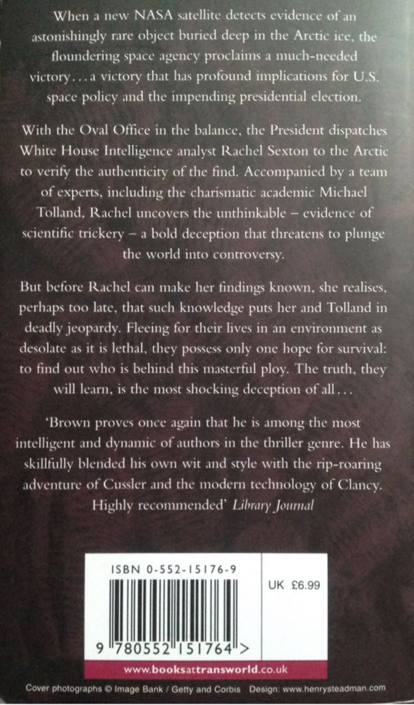 Deception Point - Dan Brown (Corgi Adult - Paperback) book collectible [Barcode 9780552151764] - Main Image 2