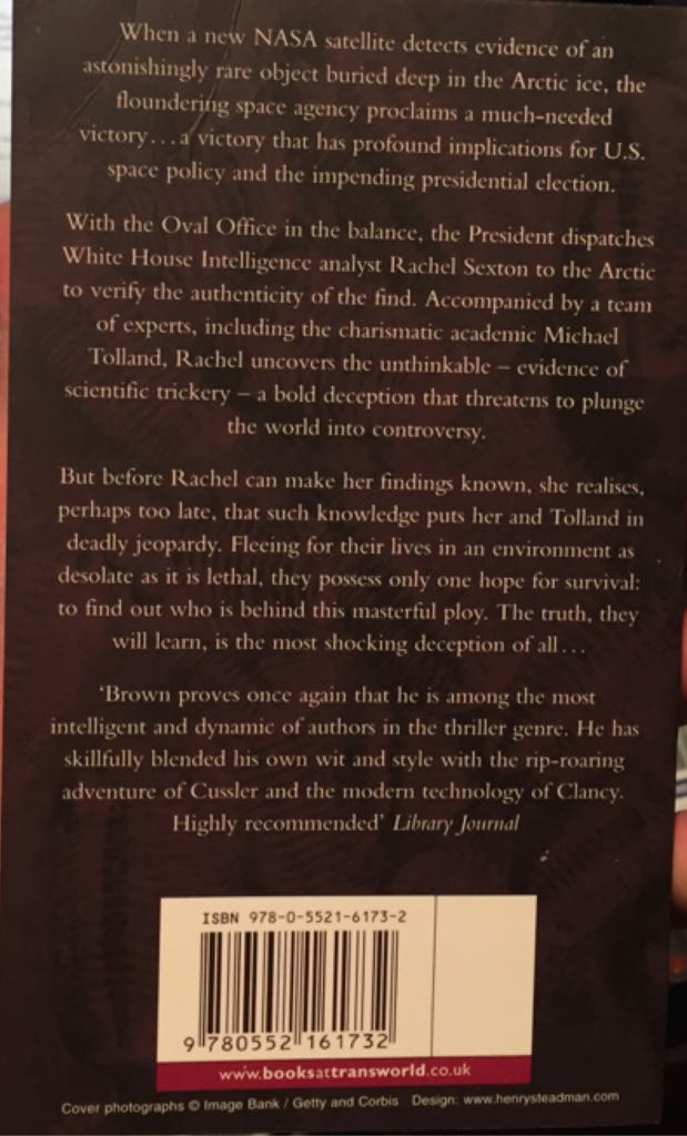 Deception Point - Dan Brown (Corgi - Paperback) book collectible [Barcode 9780552161732] - Main Image 2