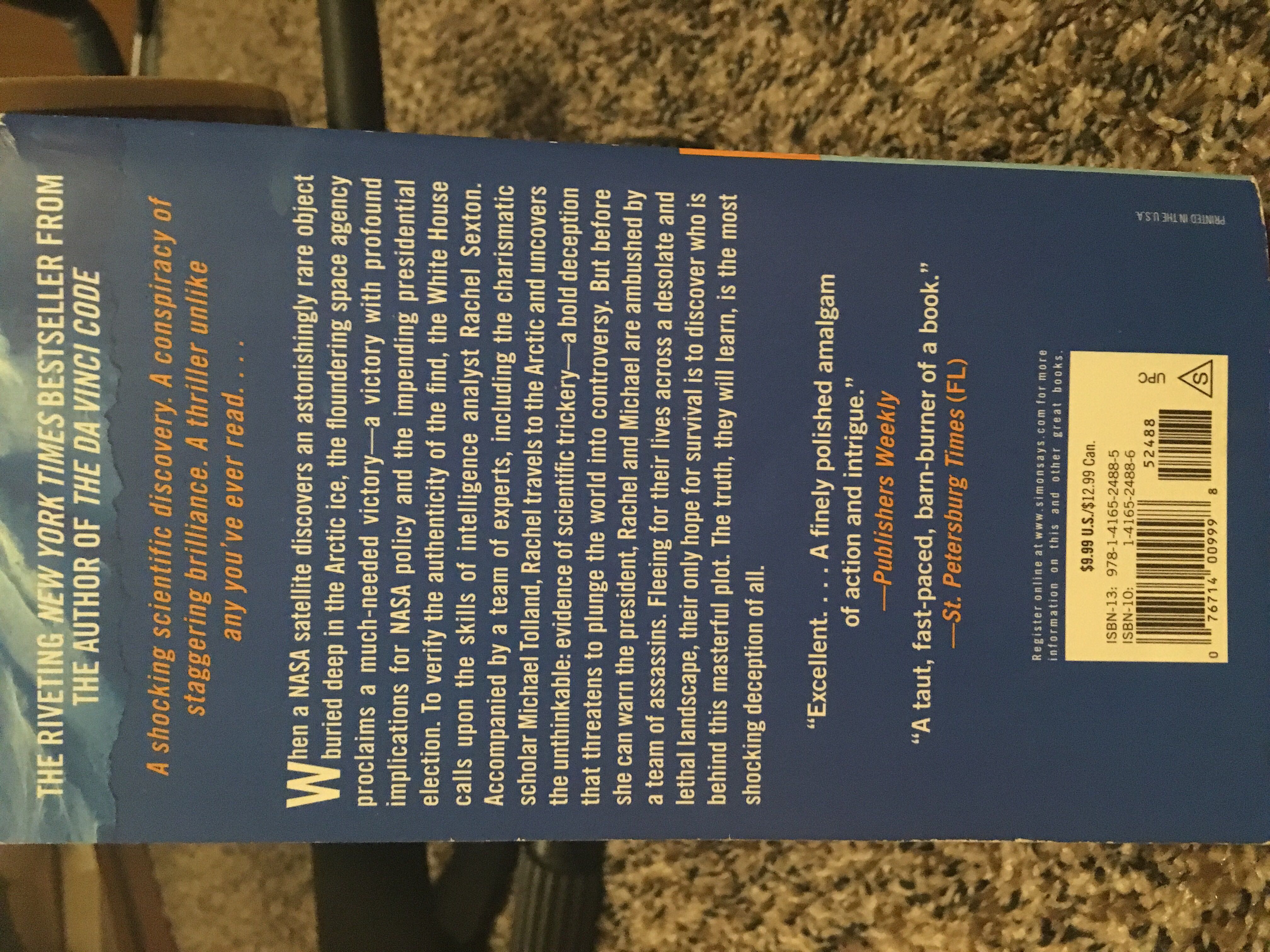 Deception Point - Dan Brown (Pocket Books - Paperback) book collectible [Barcode 9781416524885] - Main Image 2