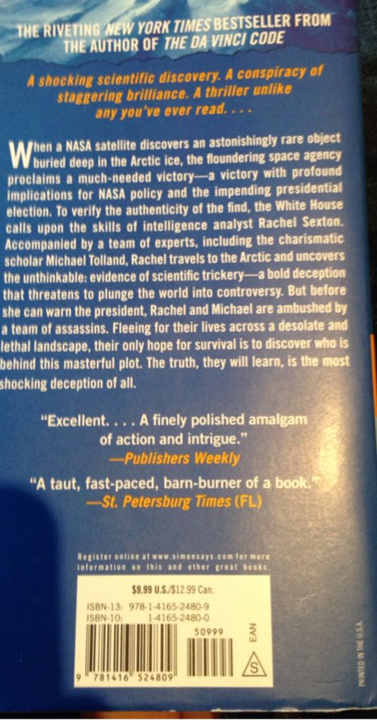 Deception Point  book collectible - Main Image 2