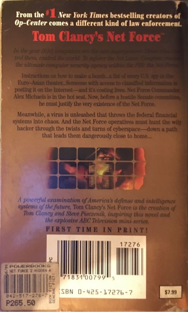 Hidden Agendas - Tom Clancy (Berkley Books - Paperback) book collectible [Barcode 9780425172766] - Main Image 2