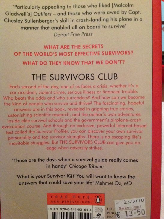 The Survivors Club - Ben Sherwood (Penguin UK - Paperback) book collectible [Barcode 9780141031644] - Main Image 2